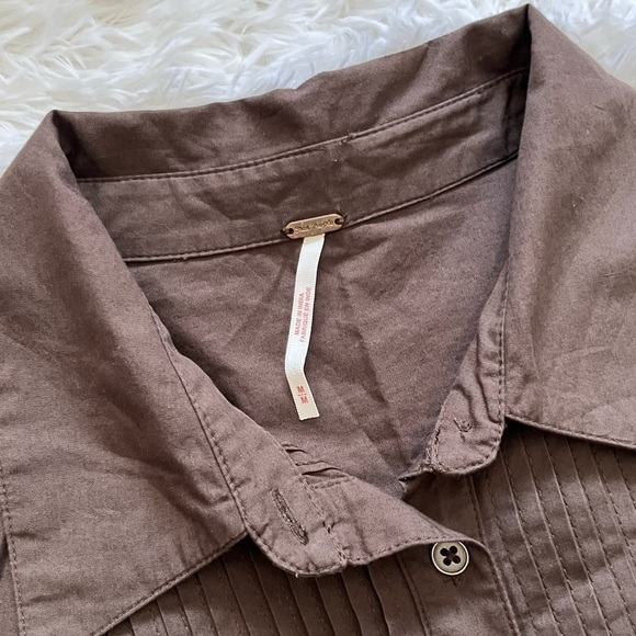 Free People | Hooked On You Pleated Lace Crop Blouse - Picture 5 of 8